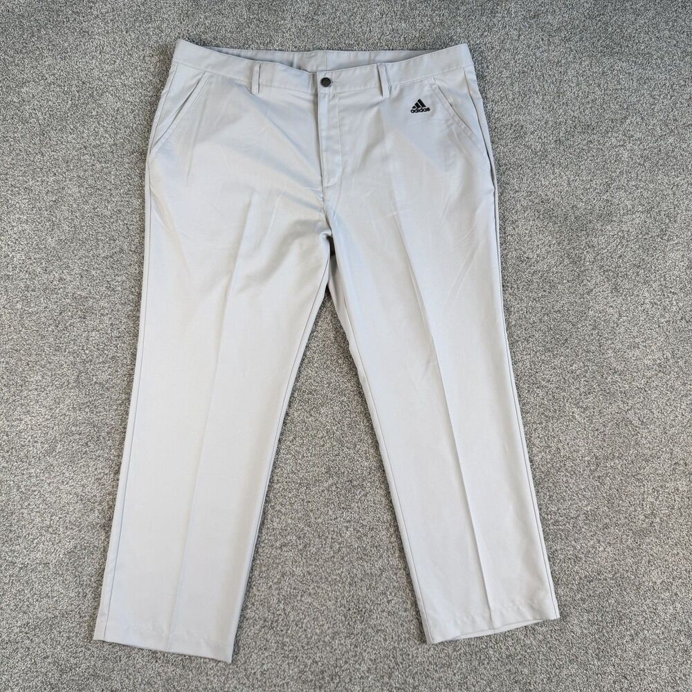 ADIDAS Golf Pants 3 Stripe Men’s DM3080 Performance Gray Size 40x28